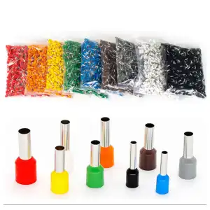 Terminales 10 AWG (Fiodito) – Paquete de 1000 piezas – 9 colores – Para conexiones eléctricas miniatura 1
