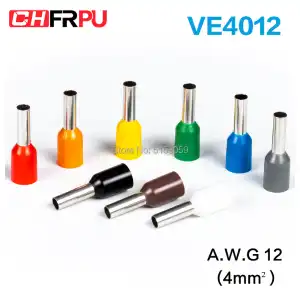 Terminales 12 AWG (Fiodito) – Paquete de 1000 piezas – 5 colores – Referencia E4009 miniatura 2