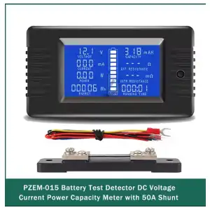 PZEM-015 Probador de Baterías DC con Shunt 50A – Mide Voltaje, Corriente hasta 50A, Capacidad en mAh y Resistencia Interna miniatura 1