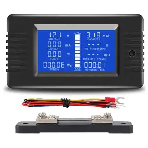 PZEM-015 Probador de Baterías DC con Shunt 50A – Mide Voltaje, Corriente hasta 50A, Capacidad en mAh y Resistencia Interna miniatura 7