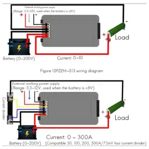 PZEM-015 Probador de Baterías DC con Shunt 200A – Mide Voltaje, Corriente (hasta 200A), Capacidad en mAh y Resistencia Interna miniatura 4