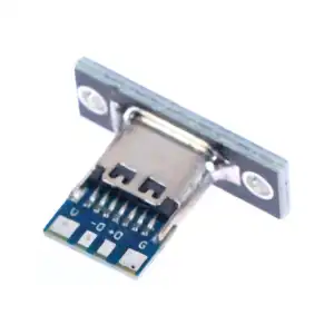 Conector Hembra USB Tipo C – 4 Pines – Para PCB o Proyectos DIY miniatura 2