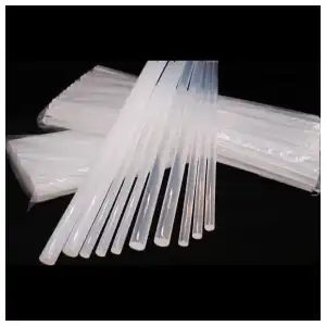Barra de Silicona Transparente – 11.2 mm x 30 cm – Para pistola de calor – Adhesión fuerte y resistente al calor miniatura 2