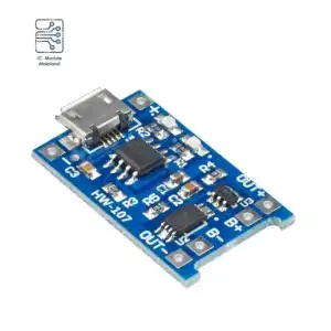 Módulo de Carga TP4056 Micro USB tipo B miniatura 3
