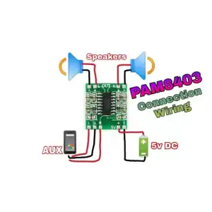 Mini Amplificador Pam 8403 3w×2 miniatura 2