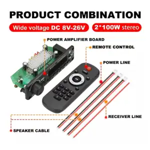 Módulo Bluetooth Amplificado 100w×2 miniatura 1