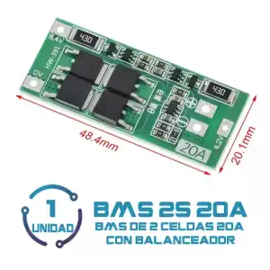 BMS 2S 20A 8.4v miniatura 1