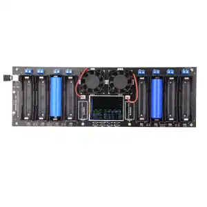 Módulo de prueba de capacidad de batería de litio 18650 de 8 canales, Detector de potencia de batería Digital MAh MWh miniatura 4