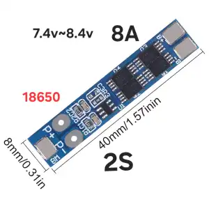 BMS 8.4V 8A 18650 Cargador PCB BMS Placa de protección para batería de litio de iones de litio miniatura 1