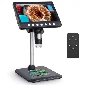 Microscopio digital LCD de 7 pulgadas, batería interna, carga Tipo C miniatura 4
