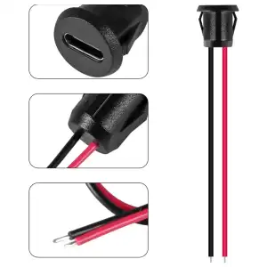 conector USB de 2 pines tipo C resistente al agua miniatura 2