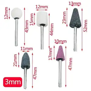 Juego de piedra p/taladro, dremer, 5pzs miniatura 1