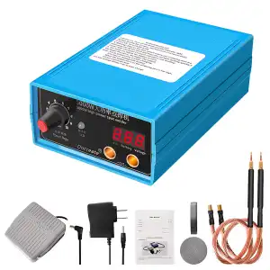 Soldador de puntos de batería,10 engranajes de salida de potencia 5000W, soldadura Sopts 18650/26650/32650 miniatura 1