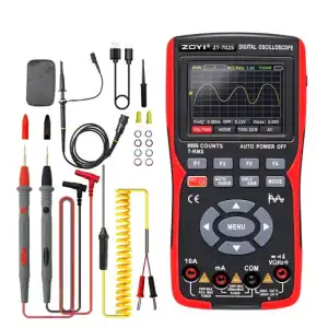 ZOYI ZT702S multímetro Osciloscopio Digital Auto valores eficaces verdaderos miniatura 1