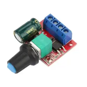 Módulo controlador de velocidad del Motor 5A 90W PWM DC-DC 4,5 V-35V miniatura 4