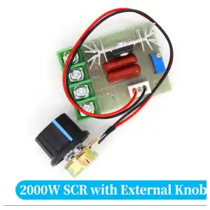 Controlador de velocidad del Motor AC 50-220V 2000W 25A SCR Módulo regulador de voltaje electrónico de alta potencia  miniatura 1