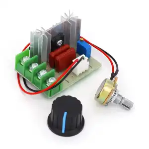 Controlador de velocidad del Motor AC 50-220V 2000W 25A SCR Módulo regulador de voltaje electrónico de alta potencia  miniatura 4