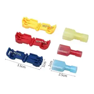 SET DE TERMINAL MACHO Y CONECTOR PARA CABLE (120 PZAS) miniatura 2