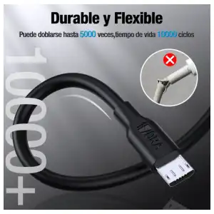 Cable V8 1 hora 2.1A cab177 1m miniatura 5