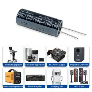 Condensadores electrolíticos de aluminio DIP de 200V 680UF miniatura 2