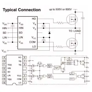 IR2113S SMD DRIVER PARA INVERSOR SENOIDAL miniatura 4