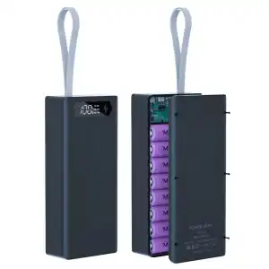 Caja POWER BANK C16, 16 x 18650, 5V 2.1A carcasa DIY para banco de energía 50 000 mhA miniatura 4