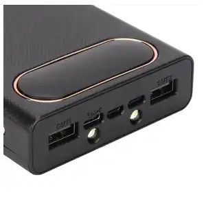 Caja POWER BANK de 22,5 W para armar, para 10 baterías 18650, gran capacidad, pantalla LCD de amplio uso, portátil, 50 000 mhA miniatura 2