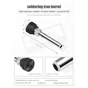 Manguito de soldadura para Cautin de 60W, 80W, 90W y 100W, Boquilla 3 en 1 miniatura 3