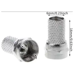 Conector Tv Cable RG6 miniatura 2
