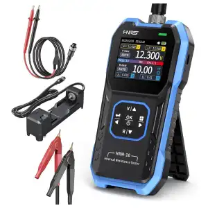 Tester Probador de Baterías FNIRSI® HRM-10 – Voltaje y Resistencia Interna con Pantalla a Color de Alta Definición miniatura 1