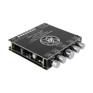 S220H 2.1 Canal Bluetooth 5.0 Subwoofer Power Amplifier Board TDA7498E 160W×2+220W, Módulo Amplificador de Potencia de Audio 12V-38V miniatura 2