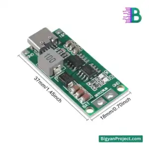 Módulo de carga 3S 4A 12.6V miniatura 3