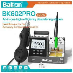 Estación de soldadura y retrabajo 2 en 1 Bakon BK602 PRO miniatura 1