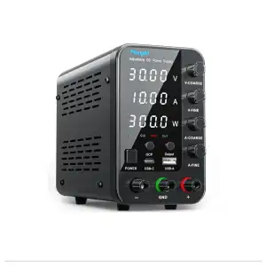 HANGELL – Fuente de Alimentación de CC Variable 30V 10A | Banco de Laboratorio con Ajuste Grueso/Fino, Protección OCP y Pantalla LED miniatura 1