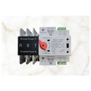 Interruptor de transferencia automático 120V 63A de 3 polos miniatura 1