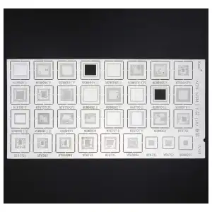 Plantilla BGA para MTK para CPU PM Power IC Reball Pin BGA Plantilla de calor directo de acero inoxidable miniatura 4