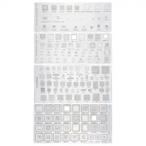 Plantilla BGA para MTK para CPU PM Power IC Reball Pin BGA Plantilla de calor directo de acero inoxidable miniatura 5