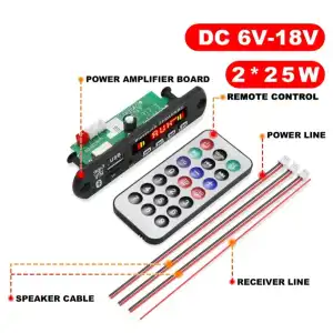 AMPLIFICADOR DE POTENCIA Digital de Audio estéreo clase D, 2x25W miniatura 1