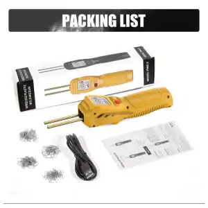 Kit soldador de plástico inalámbrica 500W recargable por USB con batería 5000mAh 200 piezas grapadora caliente reparación miniatura 1